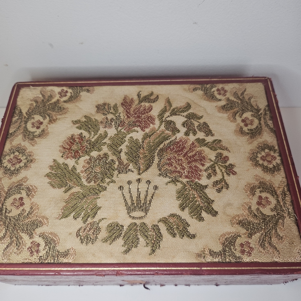 Vintage Rolex tapestry watch box embroidered 60.01.2 Lady president floral READ - Picture 2 of 9